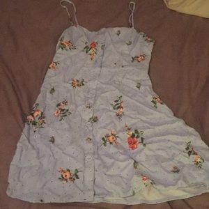 Blue floral dress forever 21